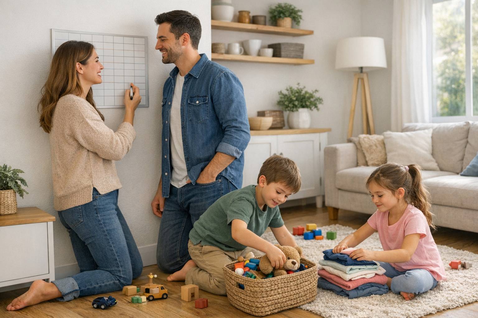 Cómo repartir las tareas del hogar involucrando también a los hijos